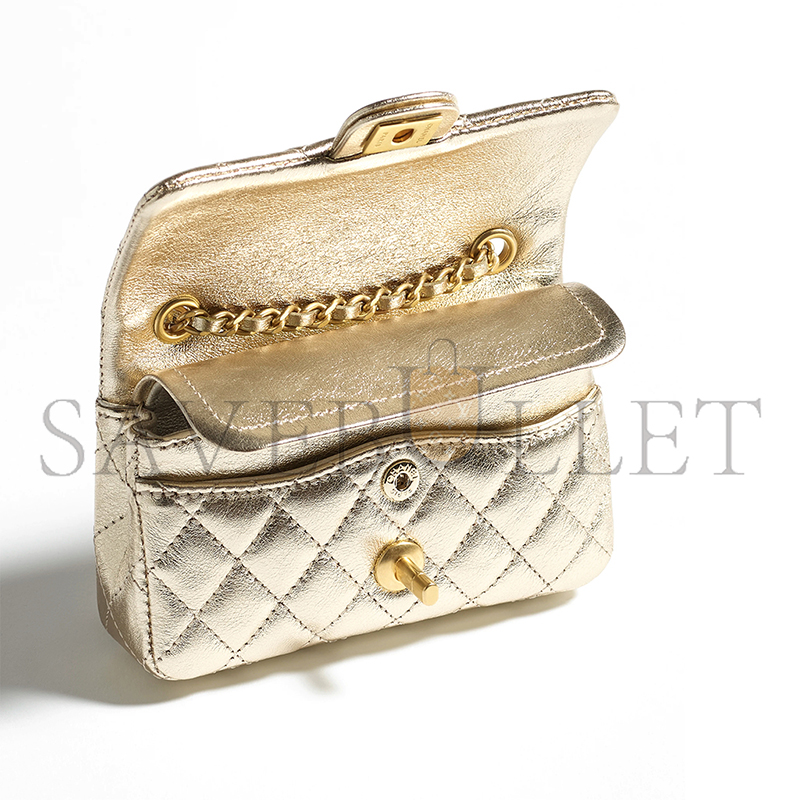 Ch*el classic mini bag with hook ap4760 (12*8*5cm)